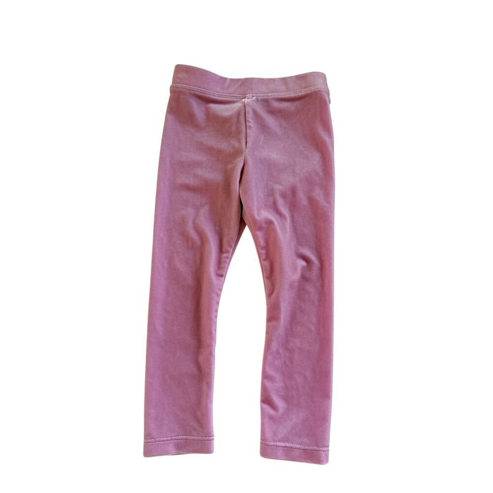 Crewcuts Girls' Pink Velvet Everyday Leggings - Size 2
